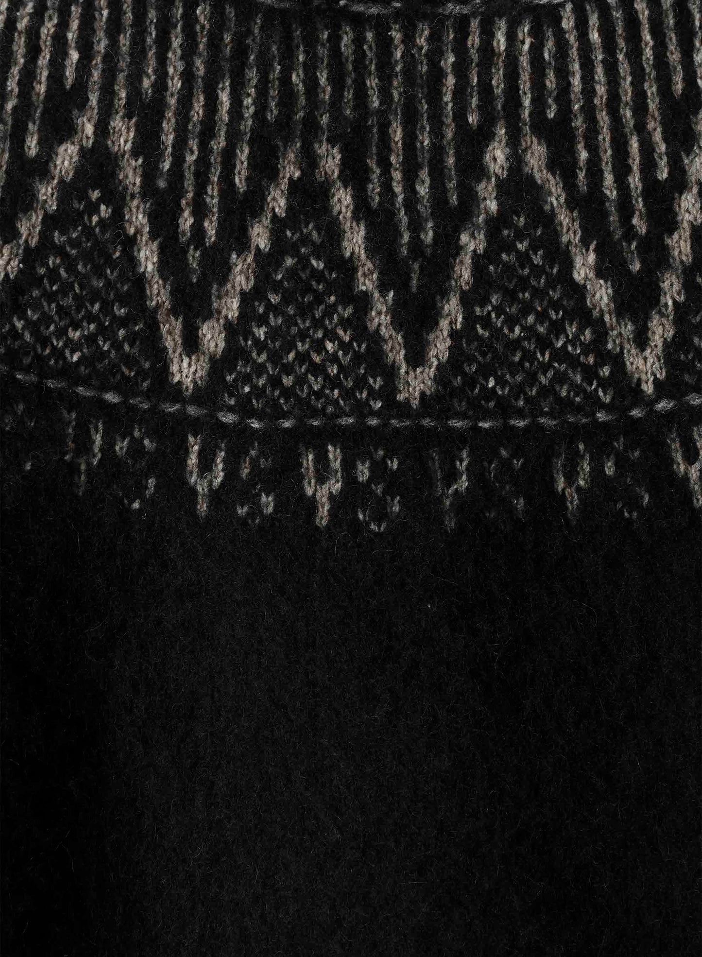NORDIC DESIGN HIGH NECK KNIT PULLOVER