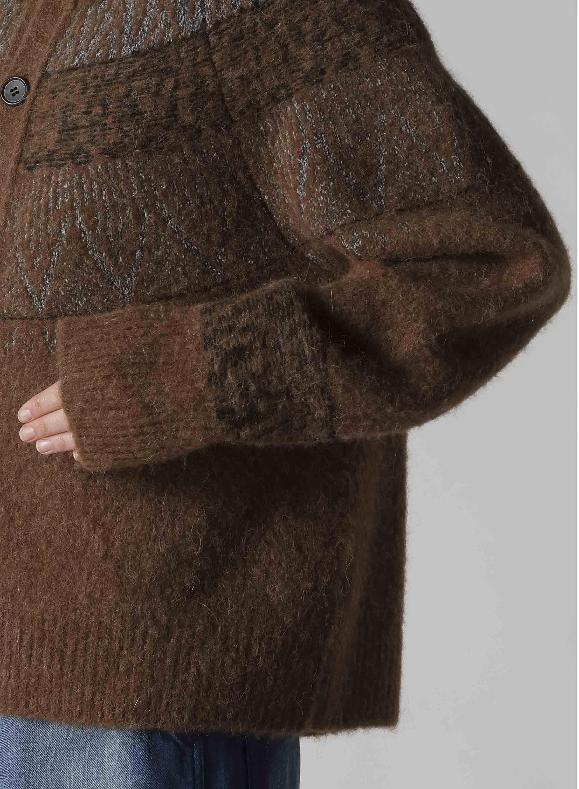 NORDIC DESIGN HIGH NECK KNIT CARDIGAN – THE SHOP YOHJI YAMAMOTO