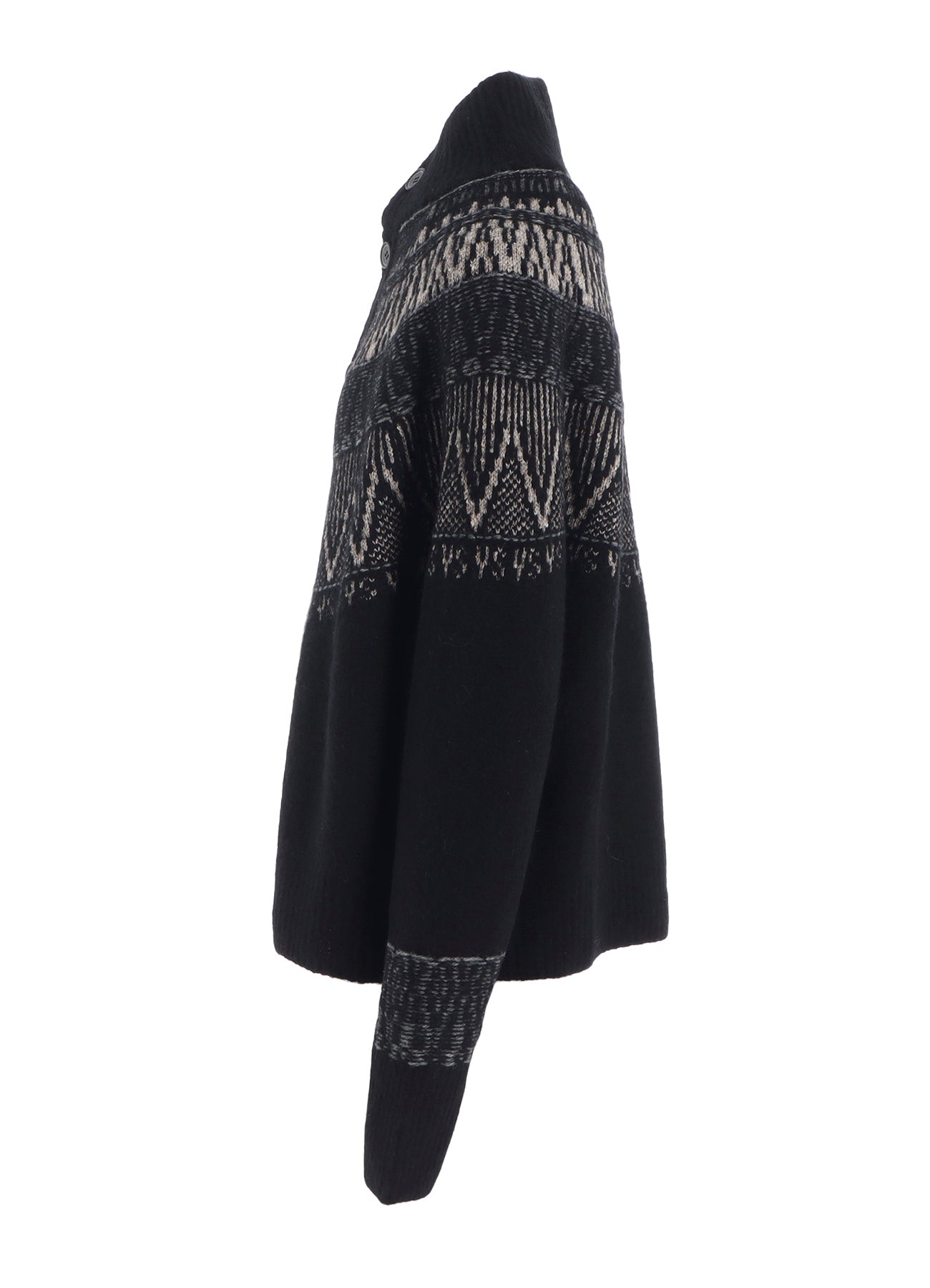 NORDIC DESIGN HIGH NECK KNIT CARDIGAN
