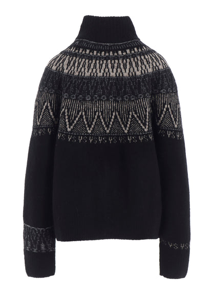NORDIC DESIGN HIGH NECK KNIT CARDIGAN