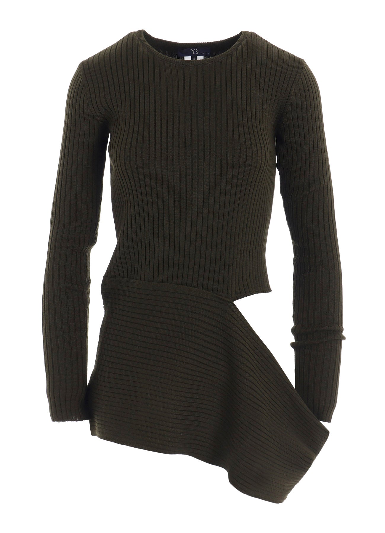 WOOL BREND PANEL KNIT