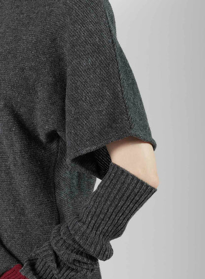 WOOL BREND ARRANGED KNIT