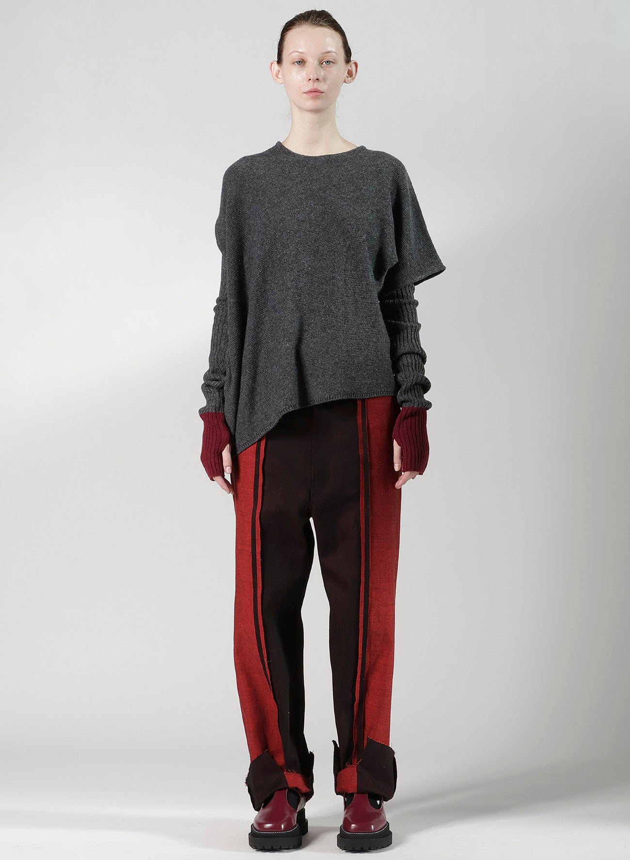 WOOL BREND ARRANGED KNIT