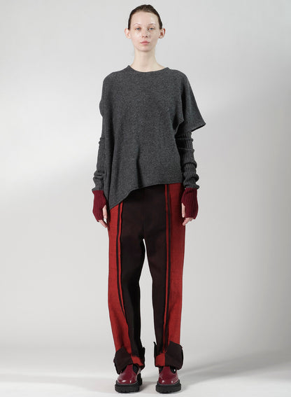WOOL BREND ARRANGED KNIT