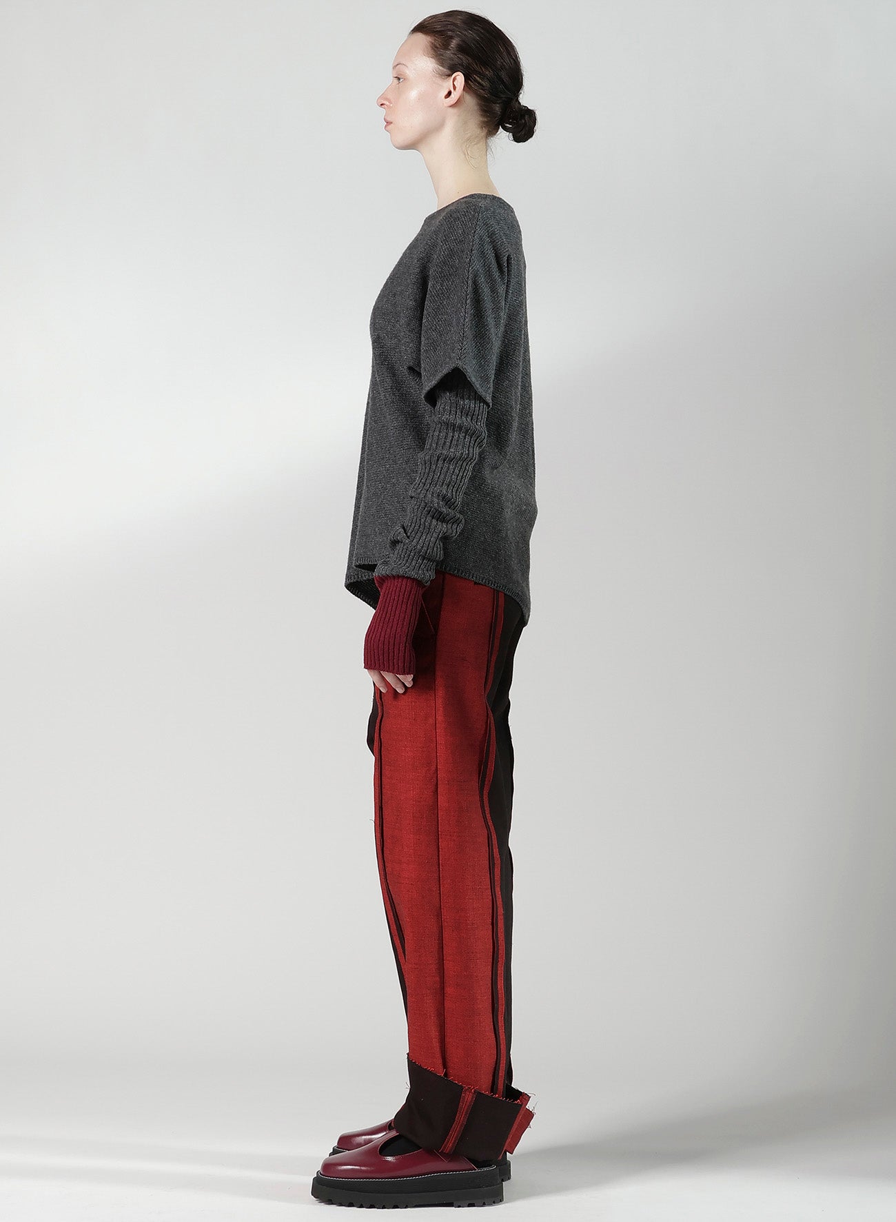 WOOL BREND ARRANGED KNIT