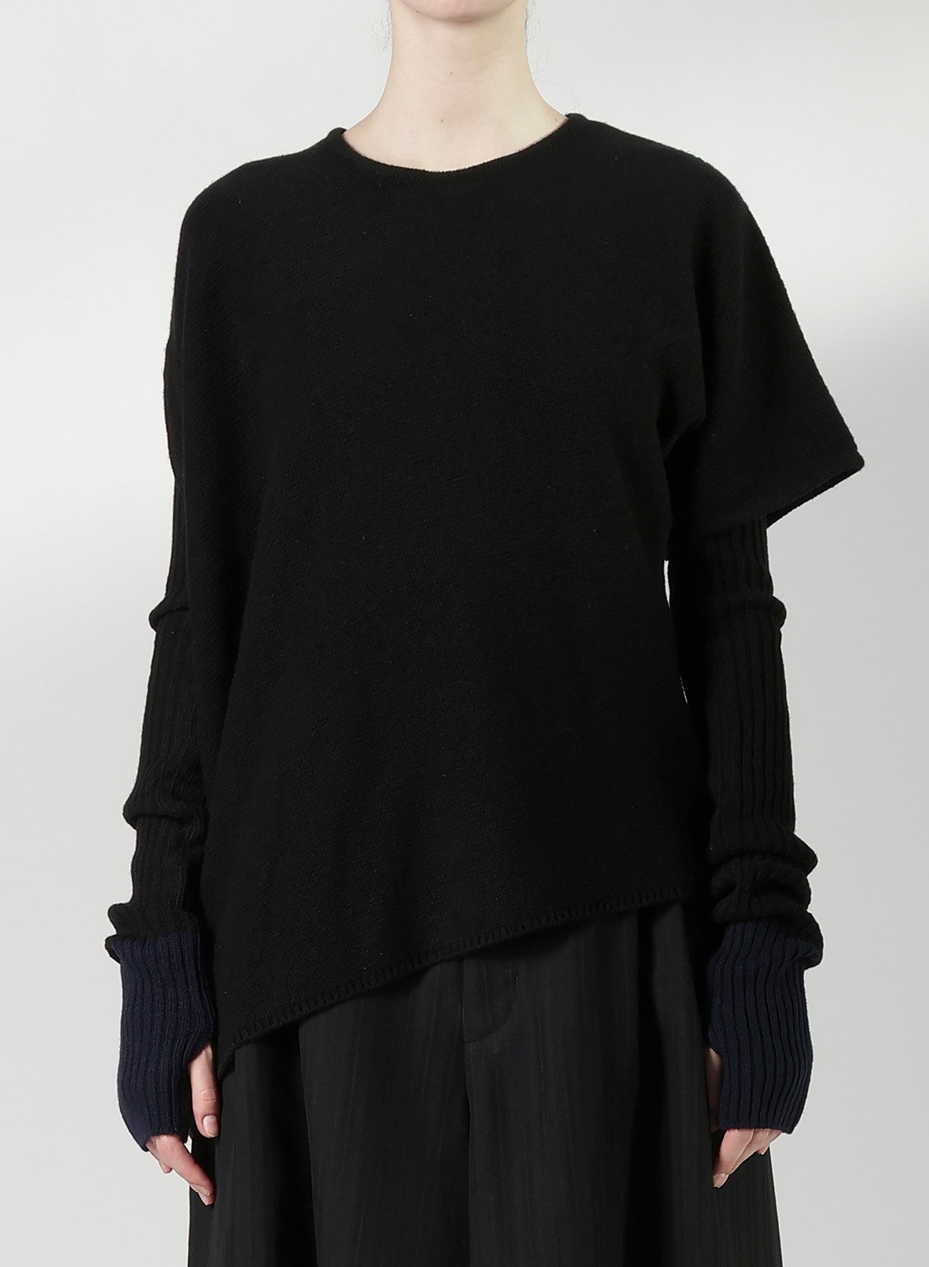 WOOL BREND ARRANGED KNIT