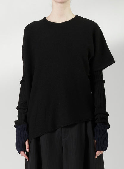 WOOL BREND ARRANGED KNIT
