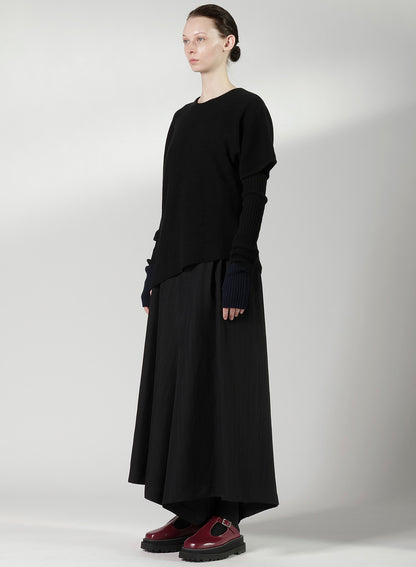 WOOL BREND ARRANGED KNIT