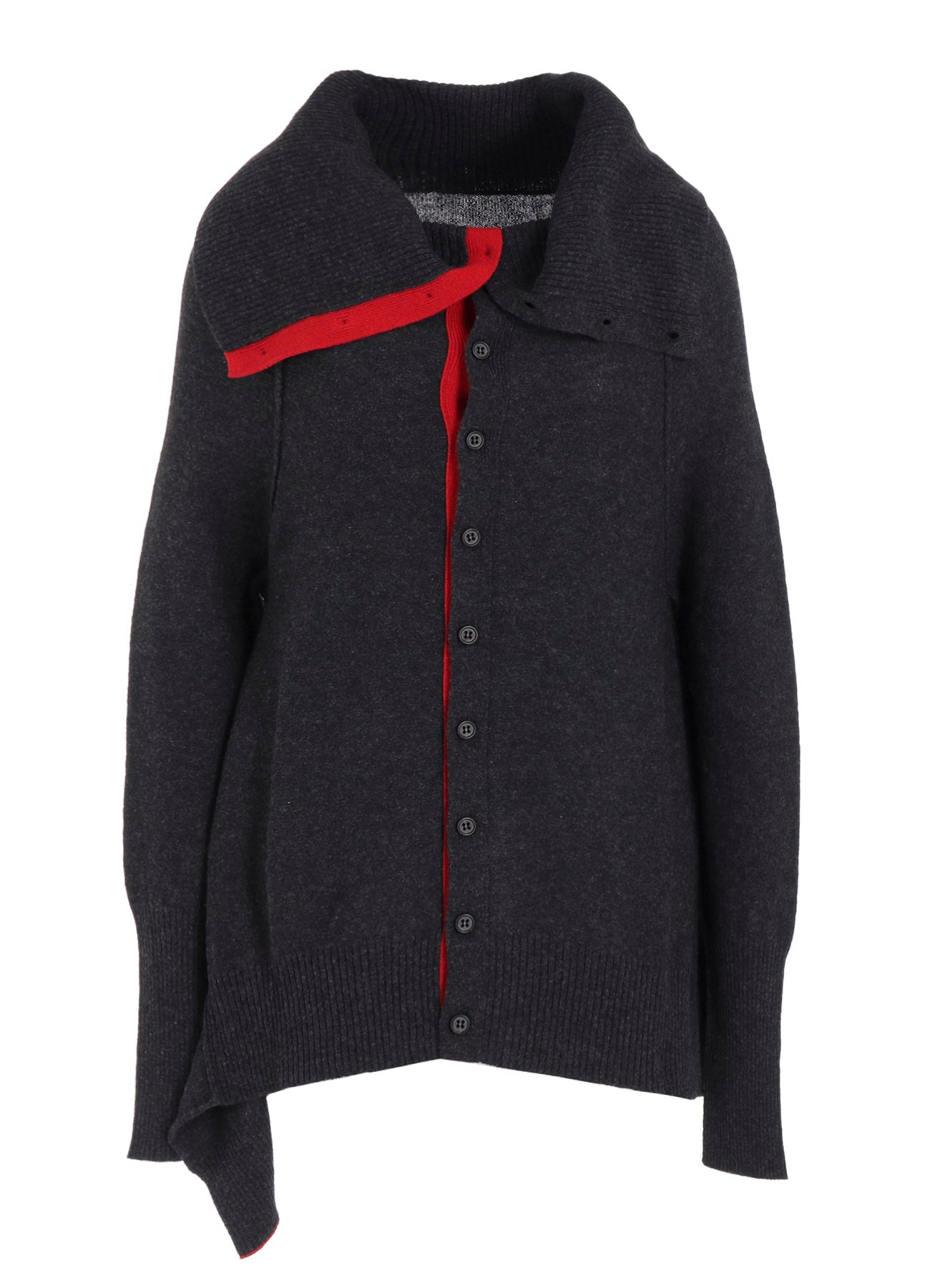 WOOL BREND DRAPED CARDIGAN