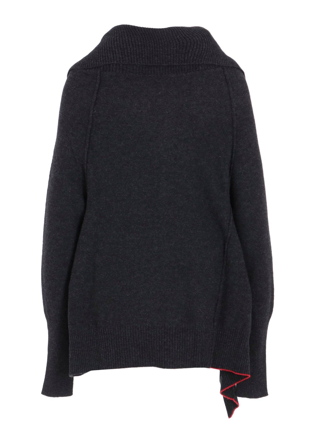 WOOL BREND DRAPED CARDIGAN