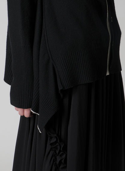 WOOL BREND DRAPED CARDIGAN