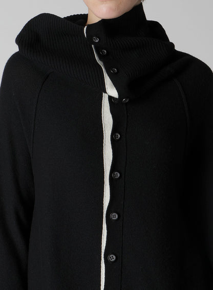 WOOL BREND DRAPED CARDIGAN