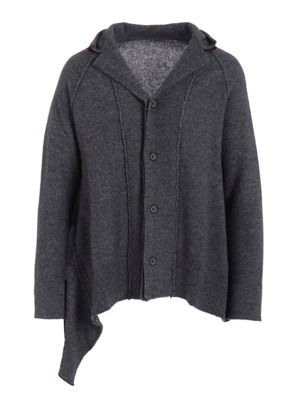 WOOL BREND DRAPED JACKET