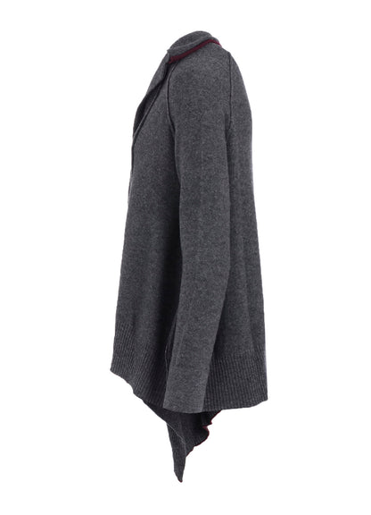 WOOL BREND DRAPED JACKET