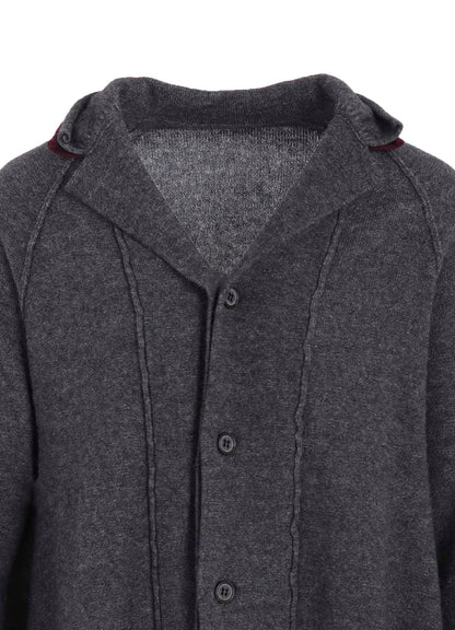 WOOL BREND DRAPED JACKET