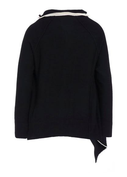 WOOL BREND DRAPED JACKET