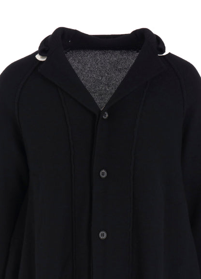 WOOL BREND DRAPED JACKET