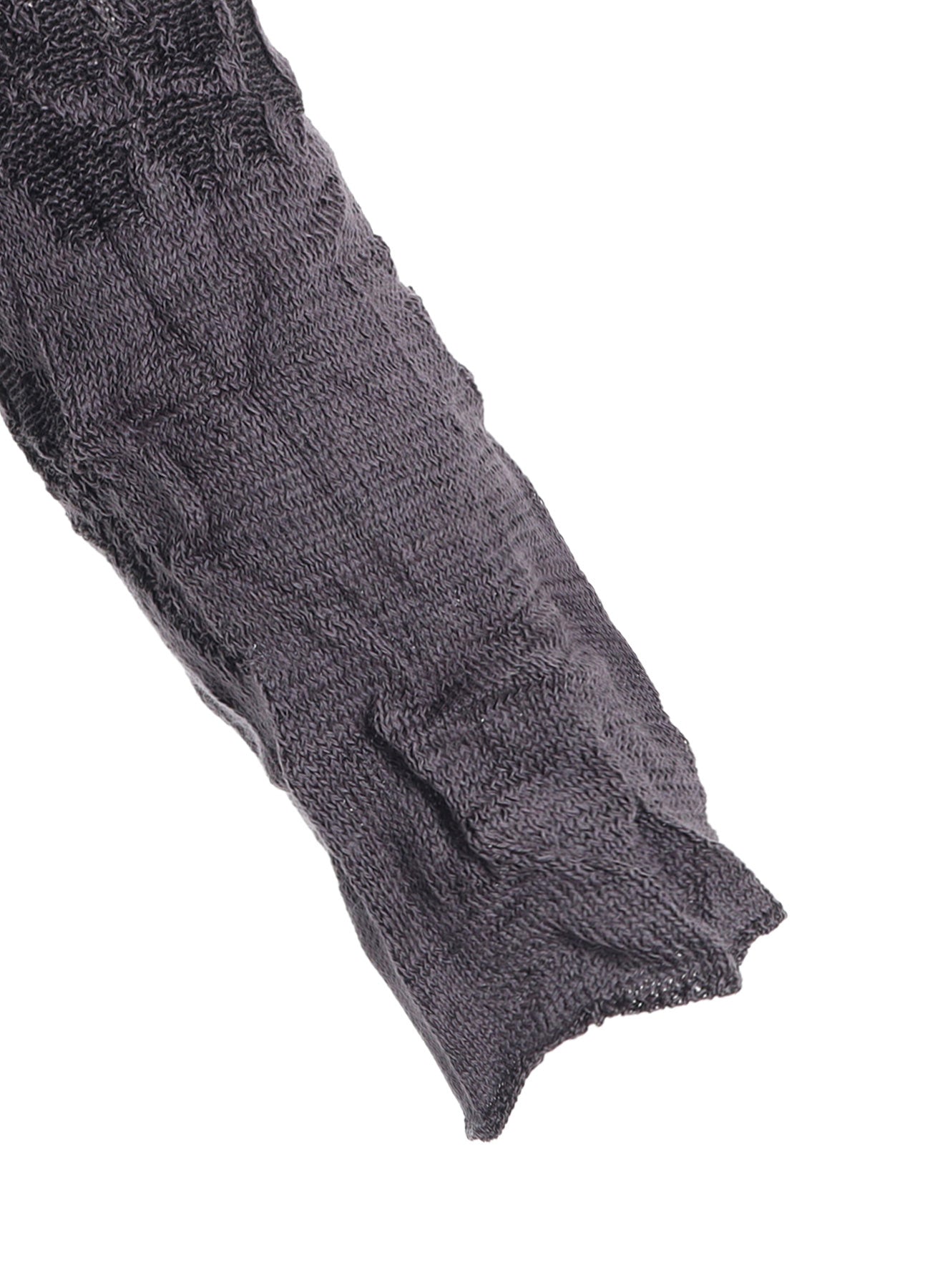 BIG FLOWER WRINKLED KNIT PULLOVER