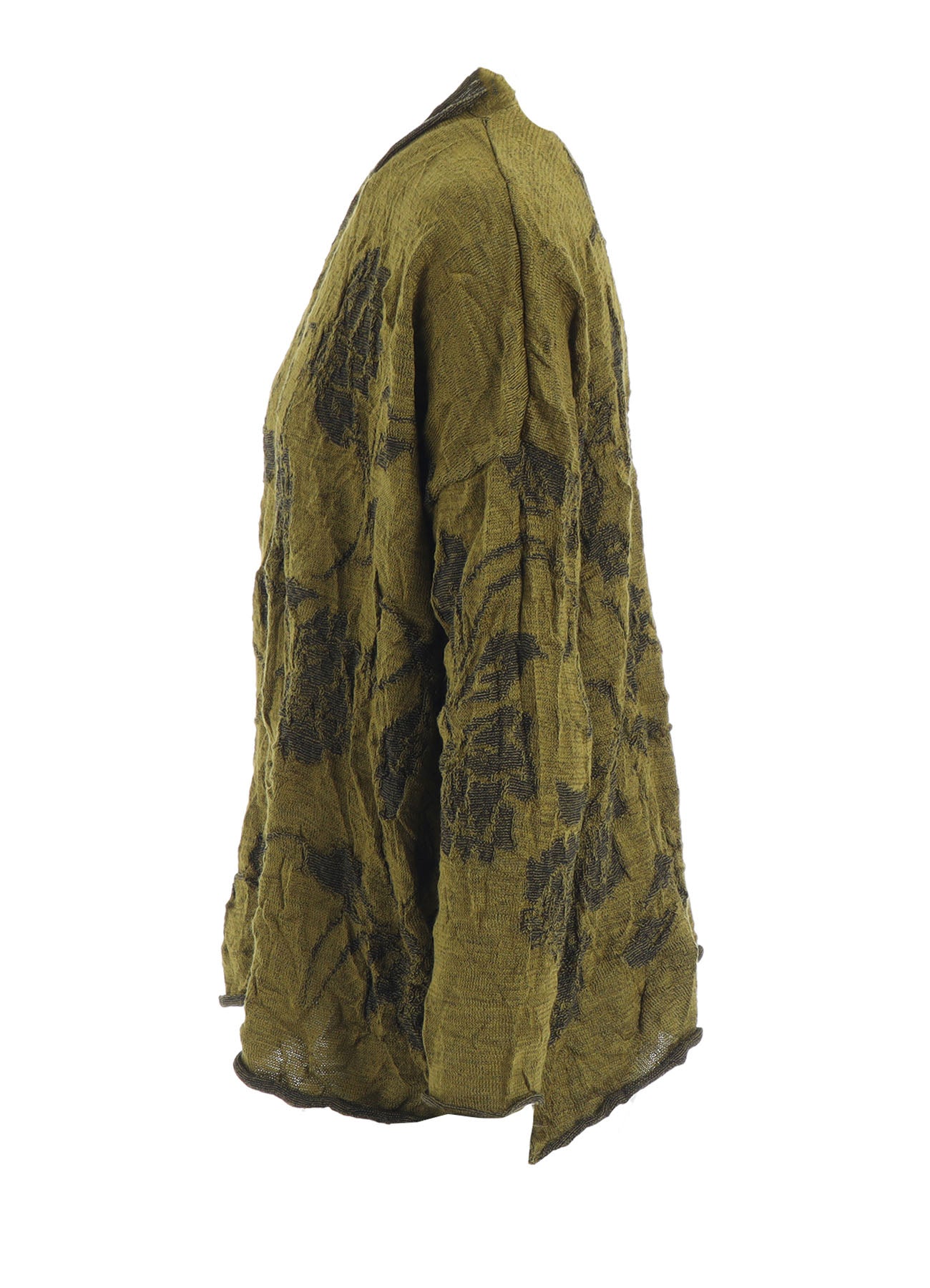 BIG FLOWER WRINKLED BIG KNIT PULLOVER