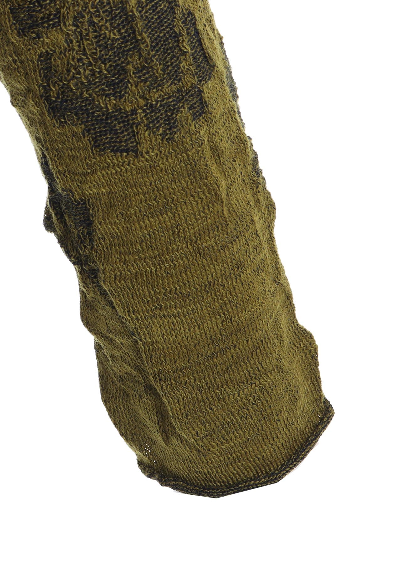 BIG FLOWER WRINKLED BIG KNIT PULLOVER