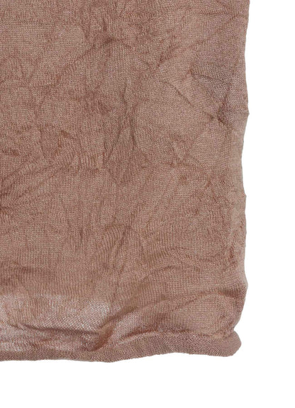 OFF NECK WRINKLED LONG SLEEVE CARDIGAN