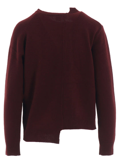 INTARSIA ASYMMETERIC CARDIGAN