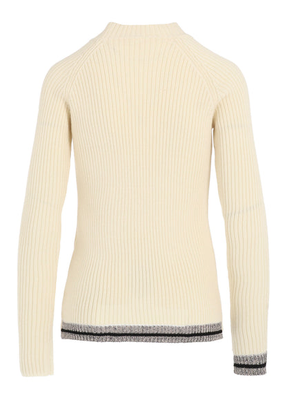 RIBBED MINI HIGH NECK PULLOVER