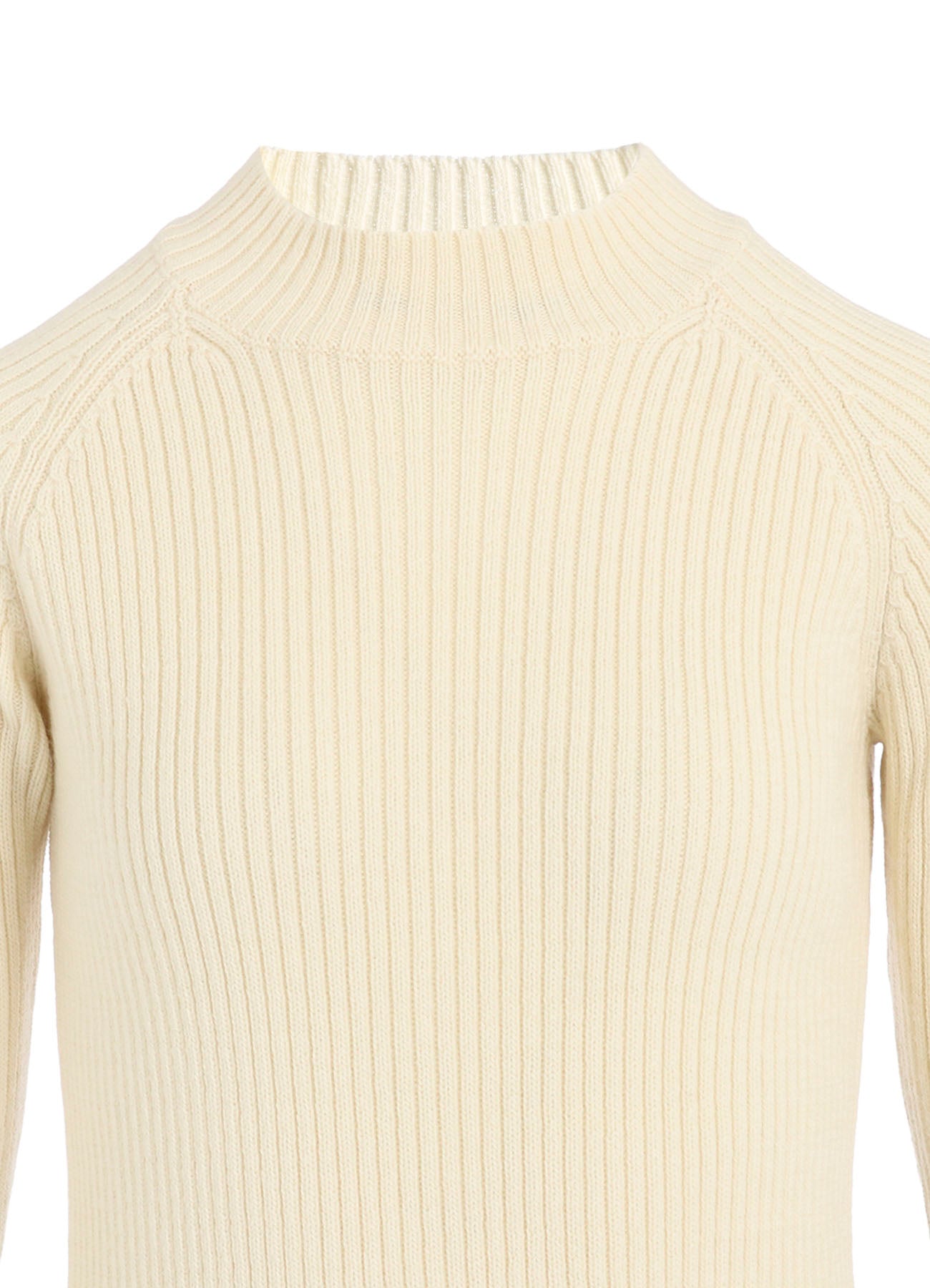 RIBBED MINI HIGH NECK PULLOVER