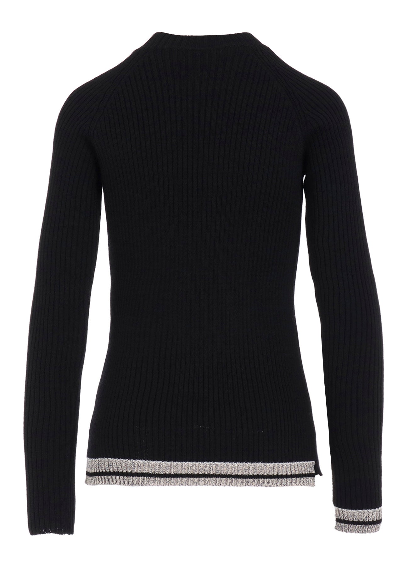 RIBBED MINI HIGH NECK PULLOVER