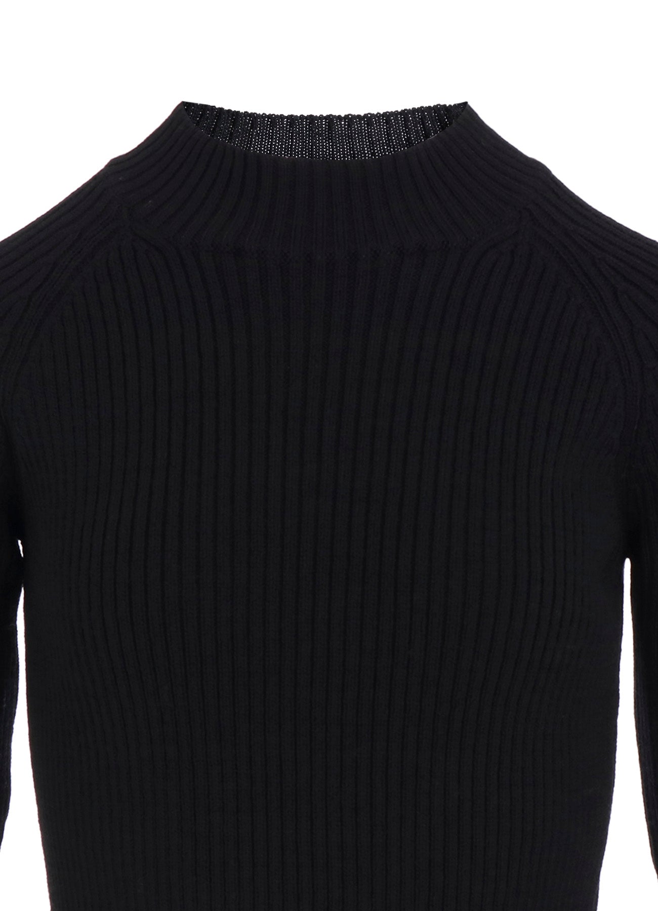 RIBBED MINI HIGH NECK PULLOVER
