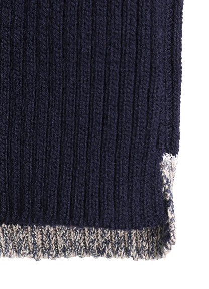 RIBBED HIGH NECK PULLOVER