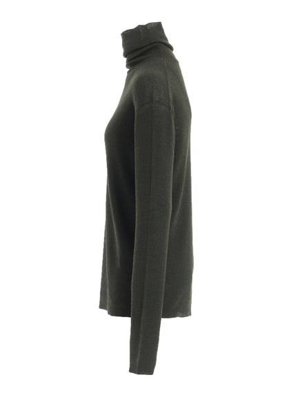 RIB HIGH NECK KNIT