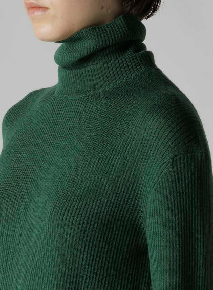 RIB HIGH NECK KNIT