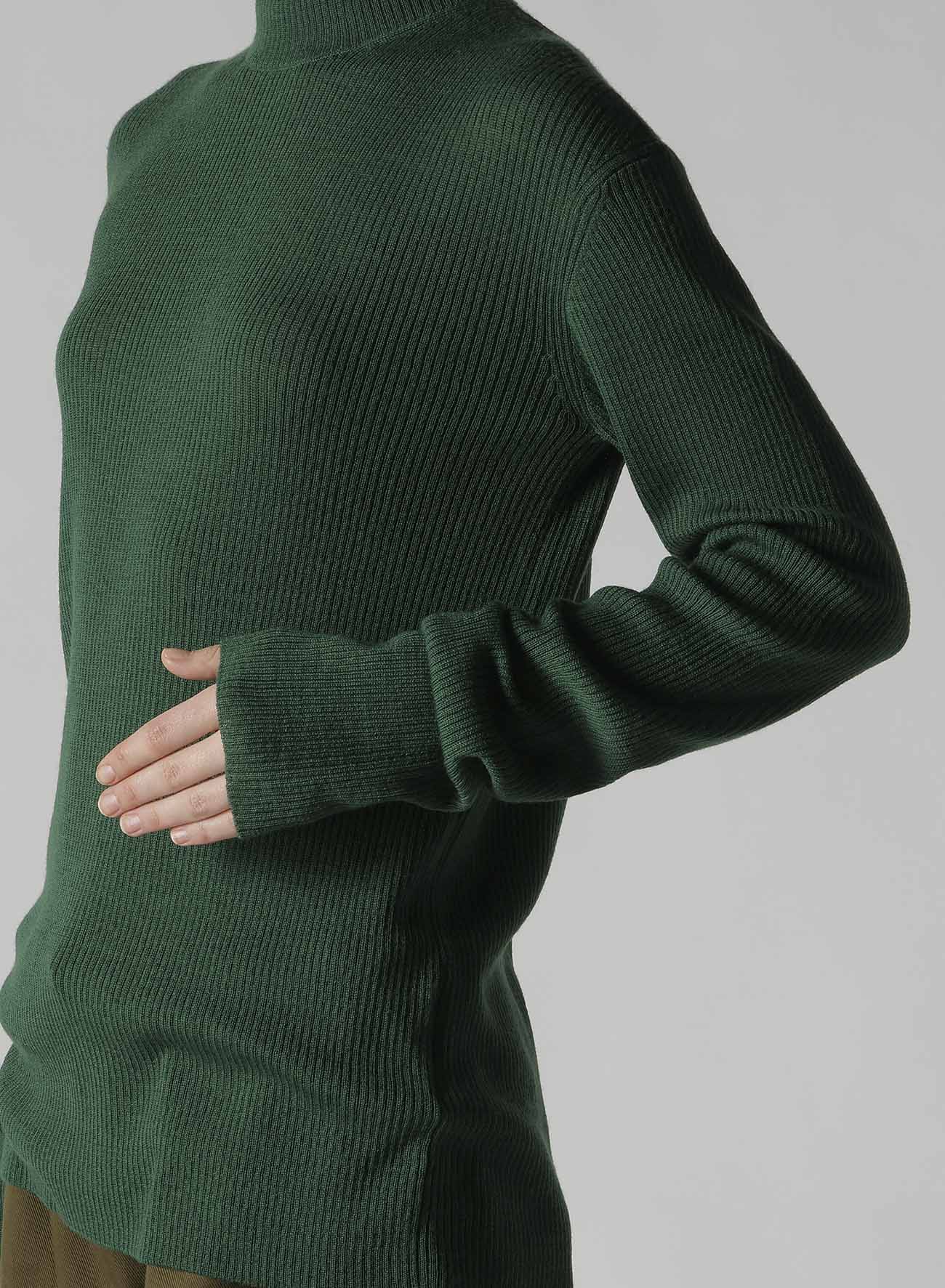 RIB HIGH NECK KNIT