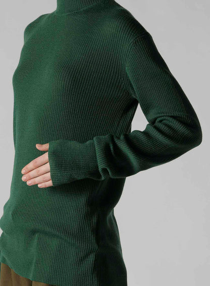 RIB HIGH NECK KNIT
