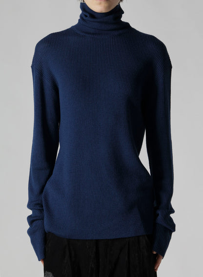 RIB HIGH NECK KNIT
