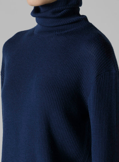 RIB HIGH NECK KNIT