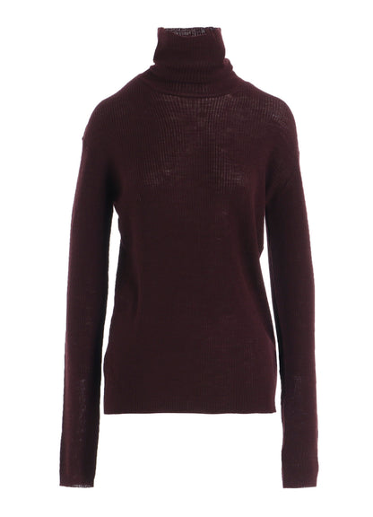 RIB HIGH NECK KNIT
