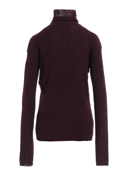 RIB HIGH NECK KNIT
