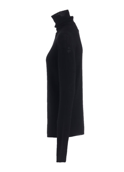 RIB HIGH NECK KNIT
