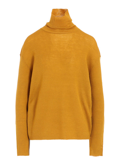 RIB OVERSIZED HIGH NECK KNIT