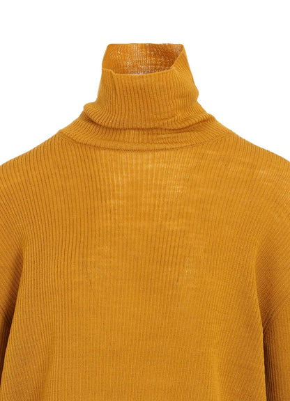 RIB OVERSIZED HIGH NECK KNIT