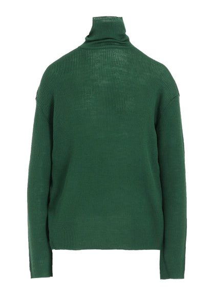 RIB OVERSIZED HIGH NECK KNIT