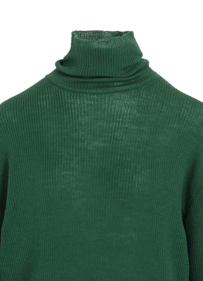 RIB OVERSIZED HIGH NECK KNIT