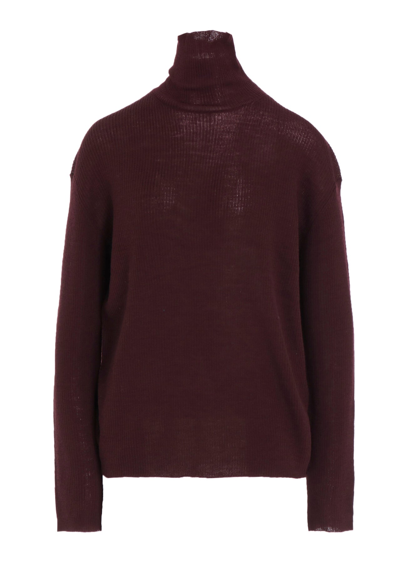 RIB OVERSIZED HIGH NECK KNIT