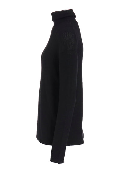RIB OVERSIZED HIGH NECK KNIT