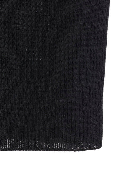 RIB OVERSIZED HIGH NECK KNIT