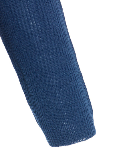 RIB HIGH NECK KNIT CARDIGAN