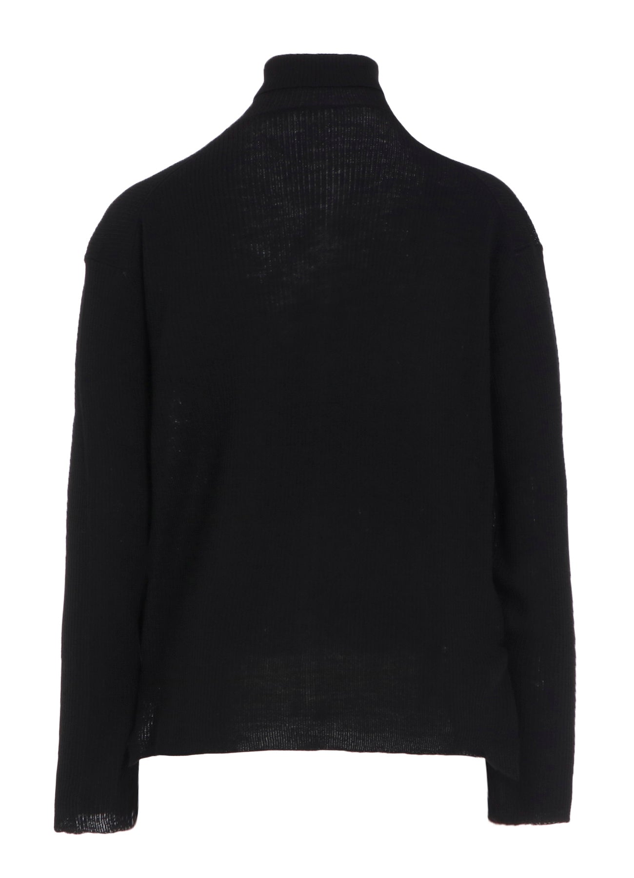 RIB HIGH NECK KNIT CARDIGAN