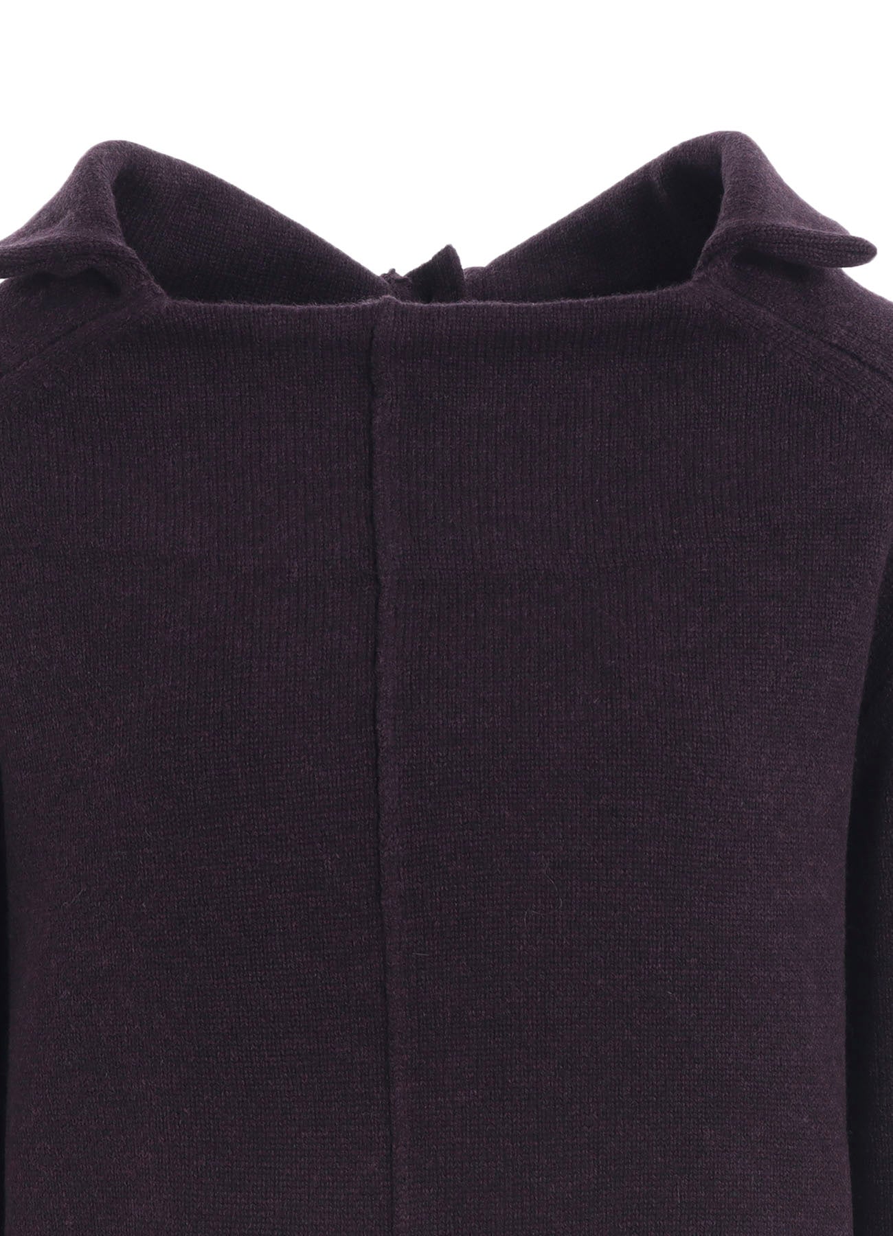 WOOL JERSEY ASYMMETRIC PULLOVER
